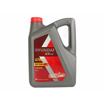 Масло моторное HYUNDAI XTEER (G700) GASOLINE 5W40 SP (пластик/Корея) (4L)