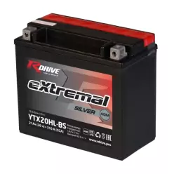 RDrive extremal SILVER 12V 18,9Ah (YTX20HL-BS) AGM