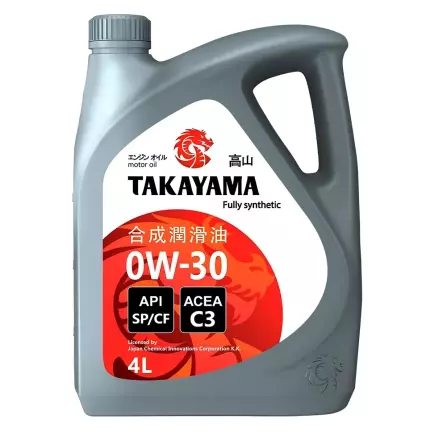 Масло моторное TAKAYAMA SAE 0W-30 API SP/CF, ACEA C3 4л. Масло моторное TAKAYAMA SAE 0W-30 API SP/CF, ACEA C3 4л.